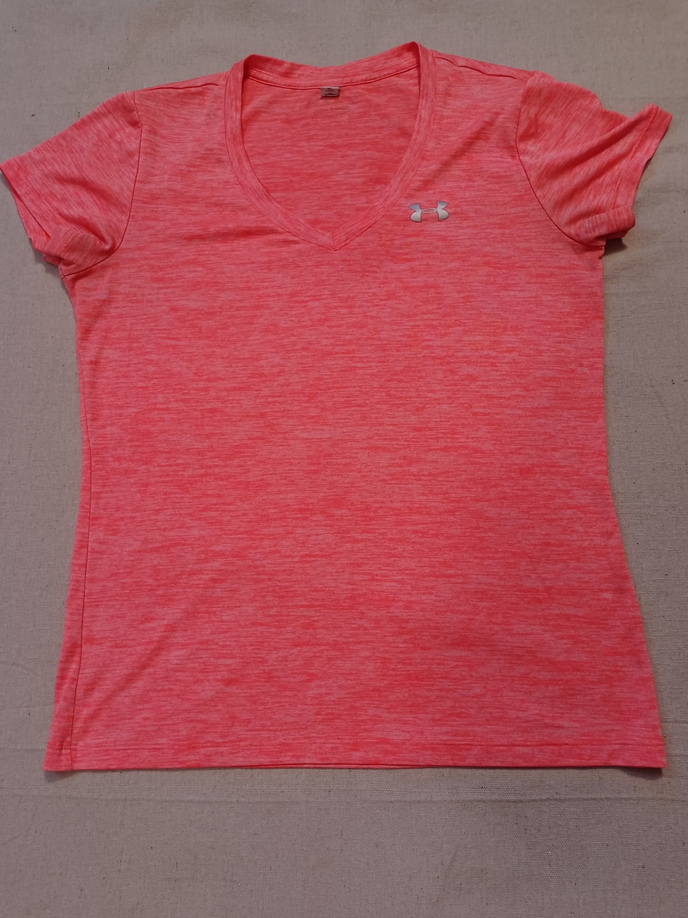 Under Armour Orange V-Neck Performance Tee Women's Size Small